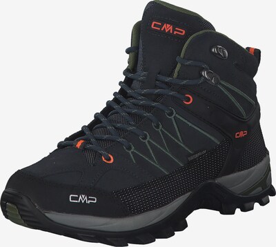 CMP Bootsit 'Rigel' värissä basaltinharmaa / vihreä / neonoranssi / musta, Tuotenäkymä