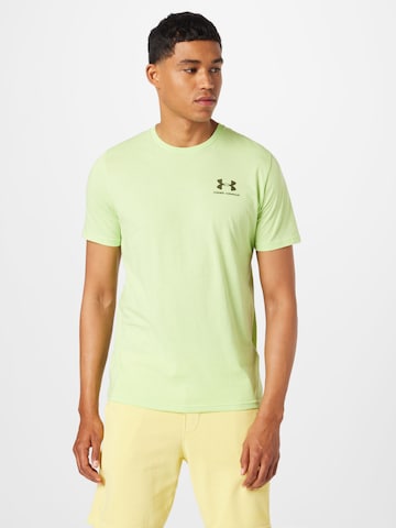 T-Shirt fonctionnel UNDER ARMOUR en vert : devant