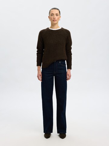 Pull-over 'SLFLULU' SELECTED en marron