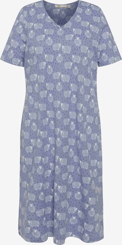 Chemise de nuit Ulla Popken en bleu : devant