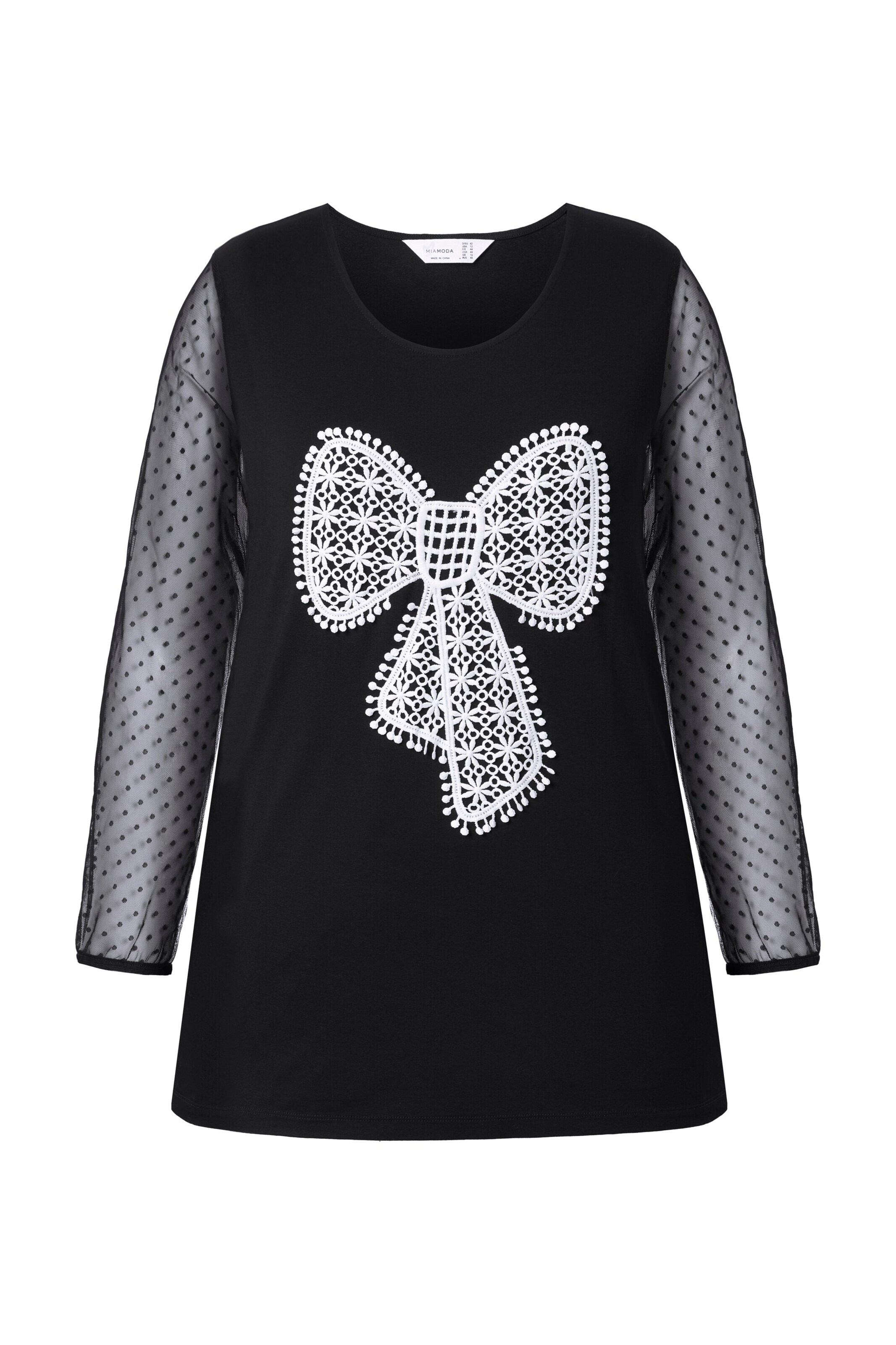 MIAMODA Shirt in Black: front