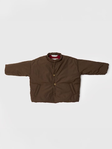 Maru + Bo Winterjacke 'PADDED WEATHER-RESISTANT BOXY JACKET WITH BUTTONS'‌‌‌‌‌‌‌‌‌ in Braun