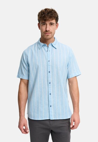 Coupe regular Chemise business ' Trypper ' INDICODE JEANS en bleu : devant