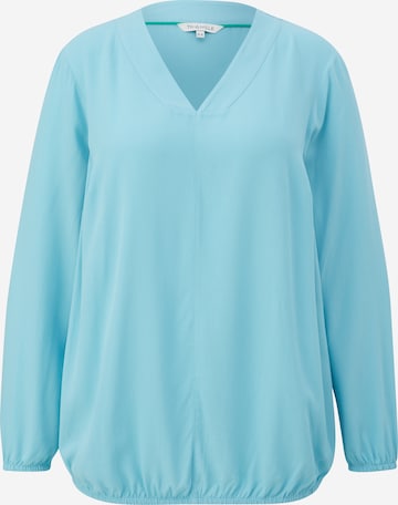 TRIANGLE Blouse in Blauw: voorkant