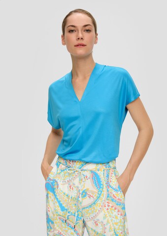 s.Oliver BLACK LABEL Bluse in Blau: predná strana