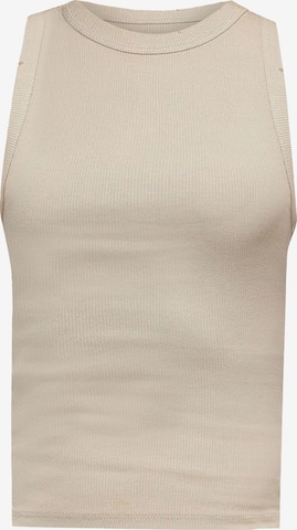 No Matter What Top in Beige: front