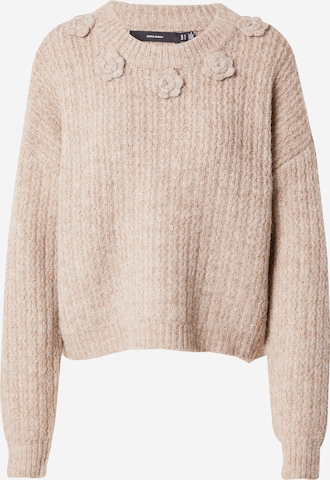 Pull-over 'VMALETTA' VERO MODA en beige : devant