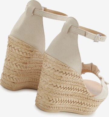 LASCANA Sandals in Beige