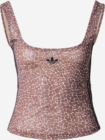 ADIDAS ORIGINALS Top u bež / čokolada / crna, Pregled proizvoda