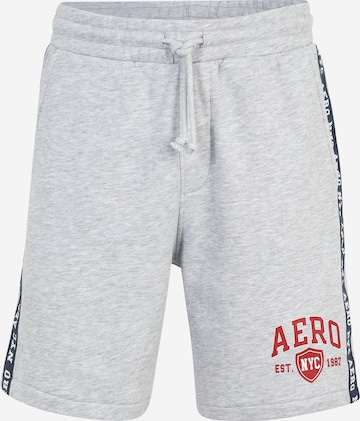 Regular Pantalon AÉROPOSTALE en gris : devant