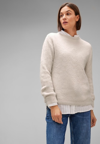 Pull-over STREET ONE en beige : devant