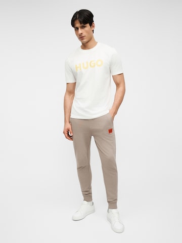 HUGO Μπλουζάκι 'Dulivio' σε μπεζ