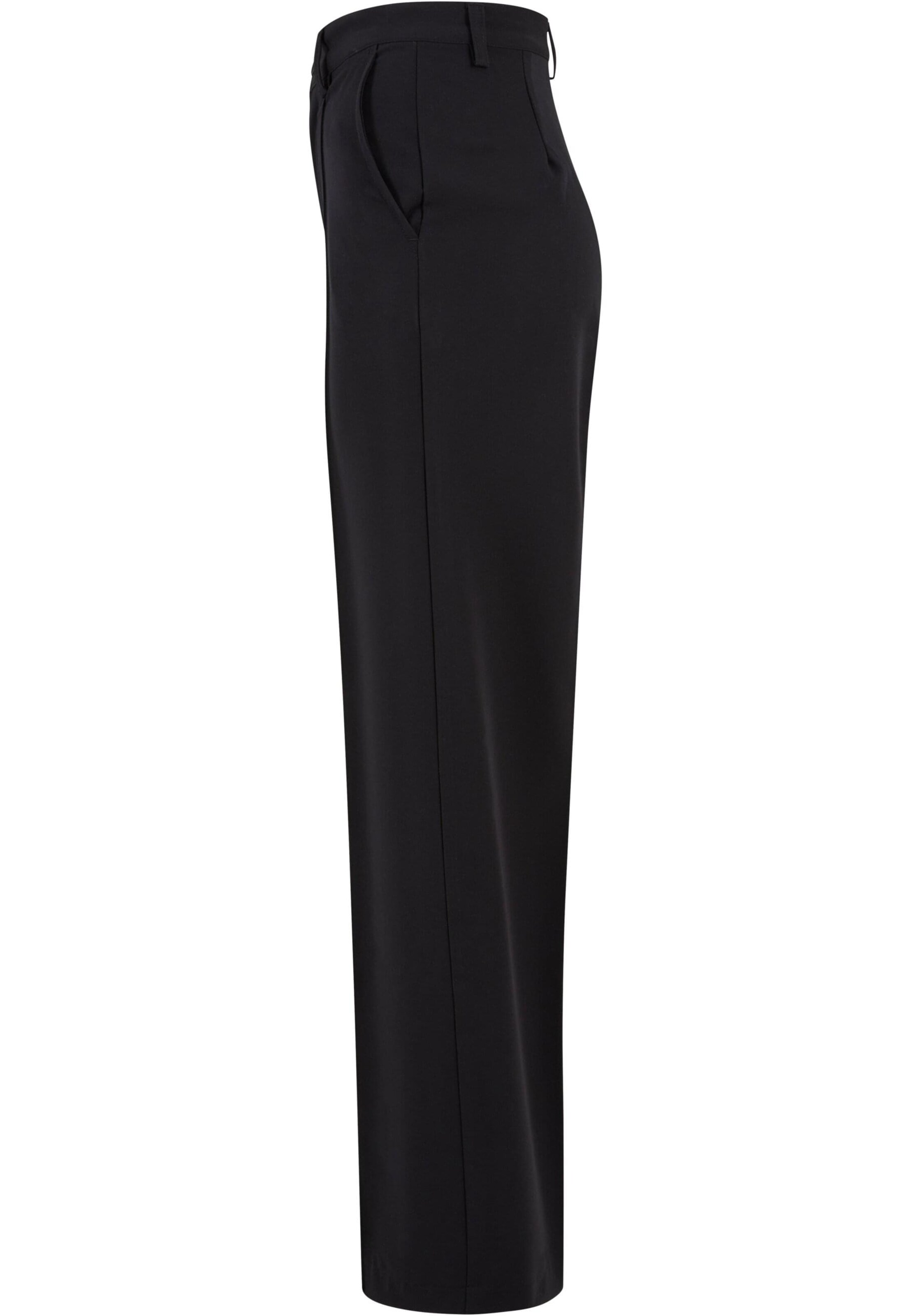 Urban Classics Wide Leg Hose in Schwarz