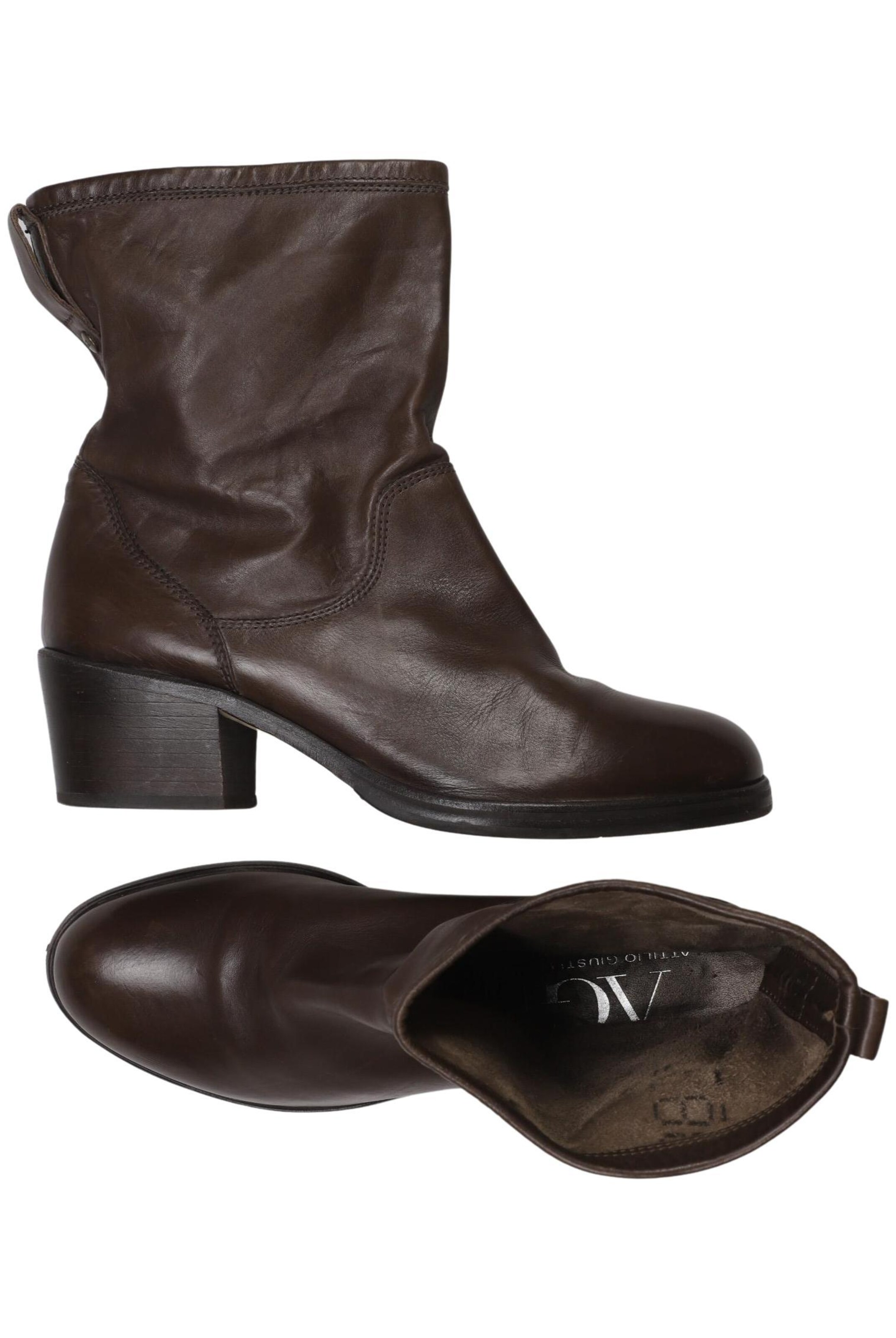 AGL Attilio Giusti Leombruni Dress Boots in 38 in Brown: front