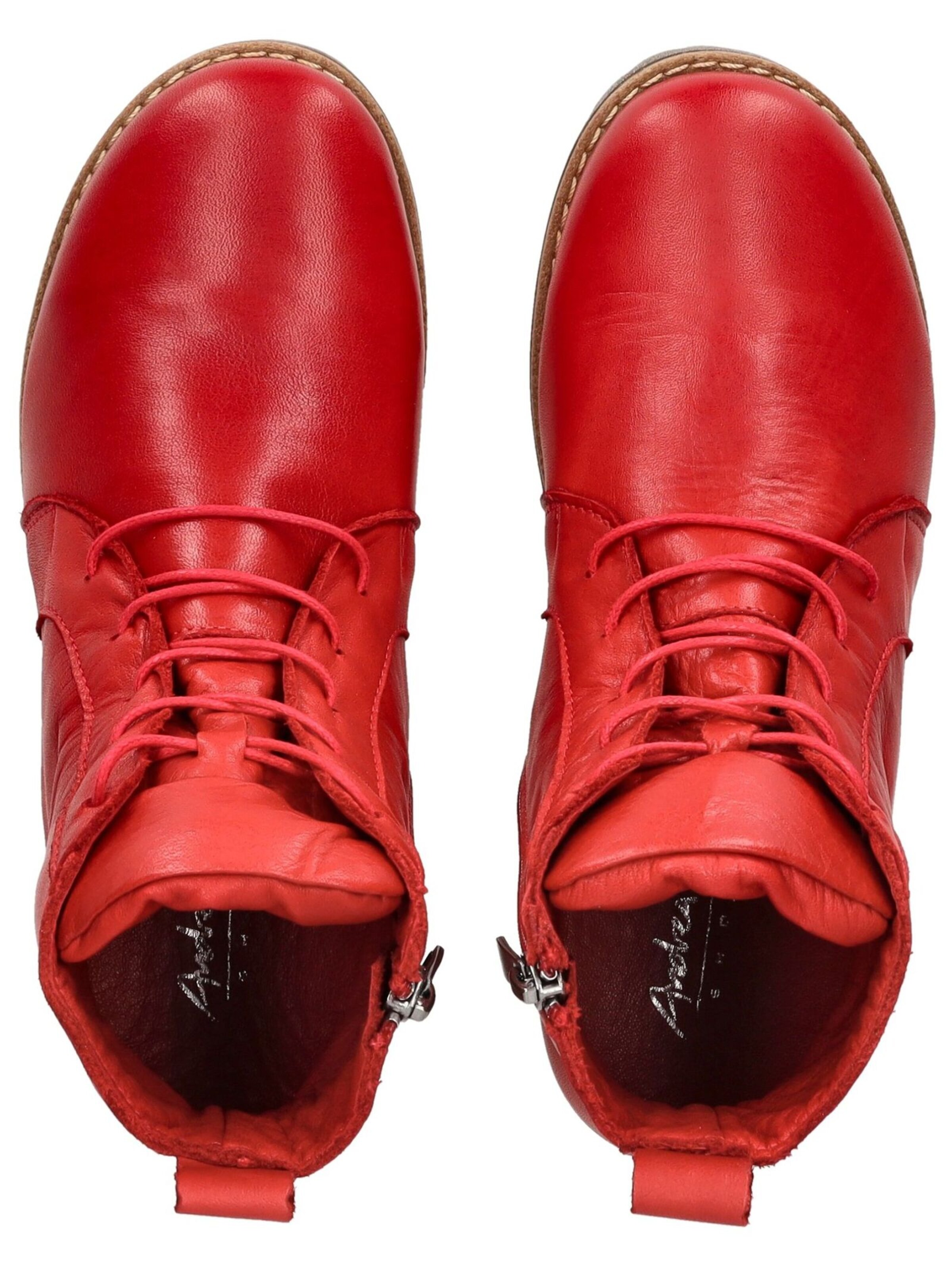 ANDREA CONTI Lace-up bootie in Red