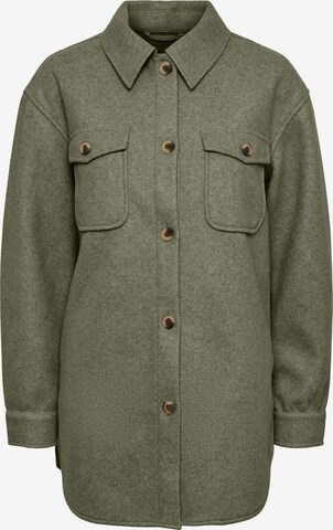 PIECES Between-Season Jacket 'Judy' in Green: front