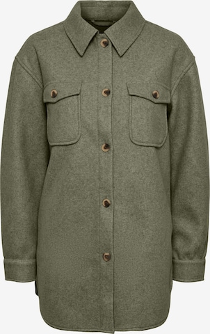 PIECES Between-Season Jacket 'Judy' in Green: front