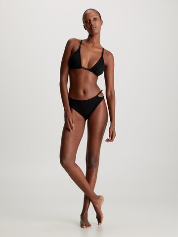 Calvin Klein Swimwear Triangel Bikinitop in Schwarz