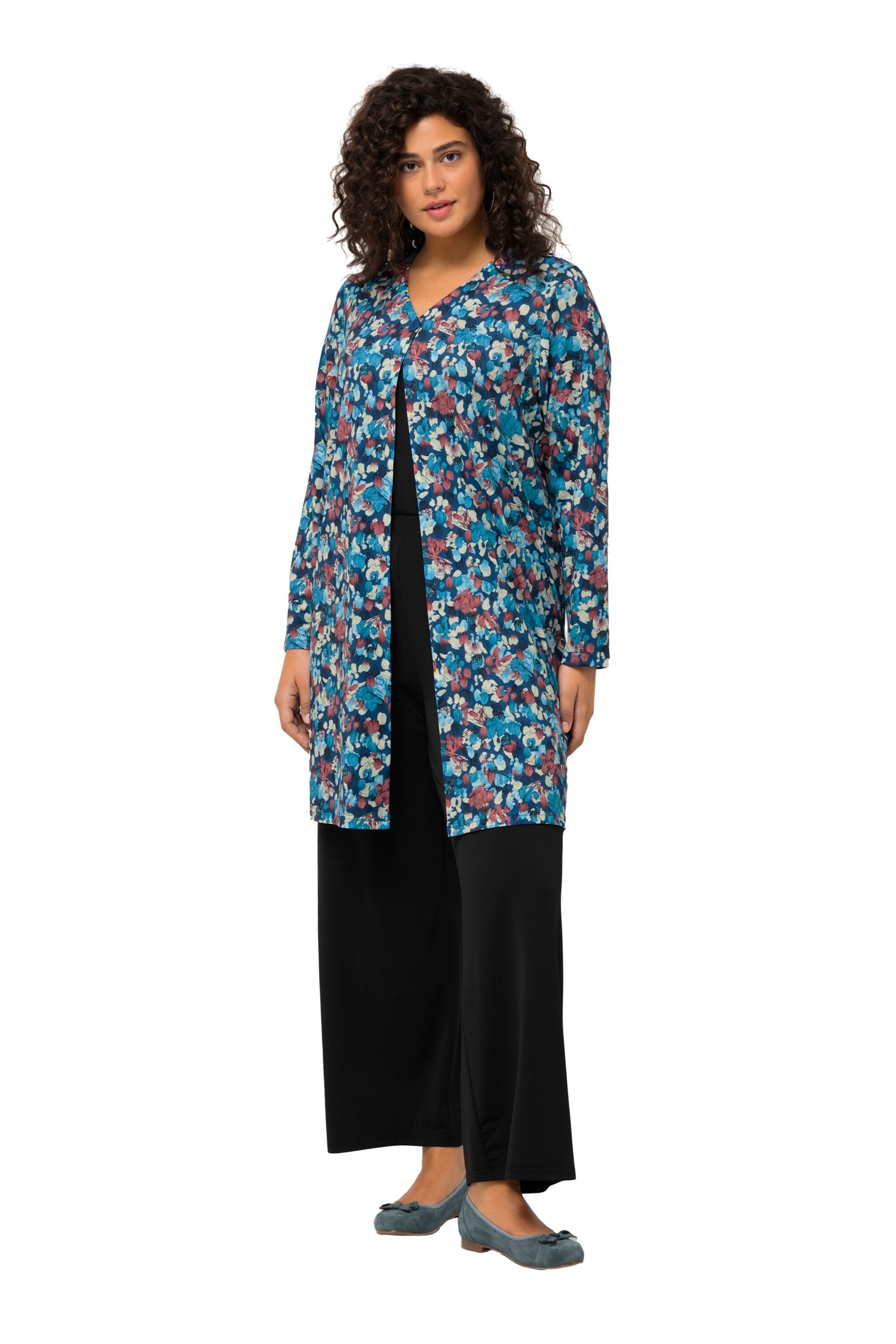 T-shirt Ulla Popken en bleu