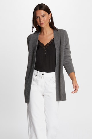 Morgan Knit Cardigan '222-MLOUIS' in Grey: front