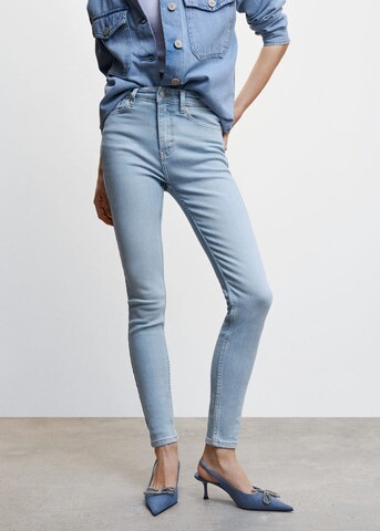 MANGO Skinny Jeans 'soho' in Blau