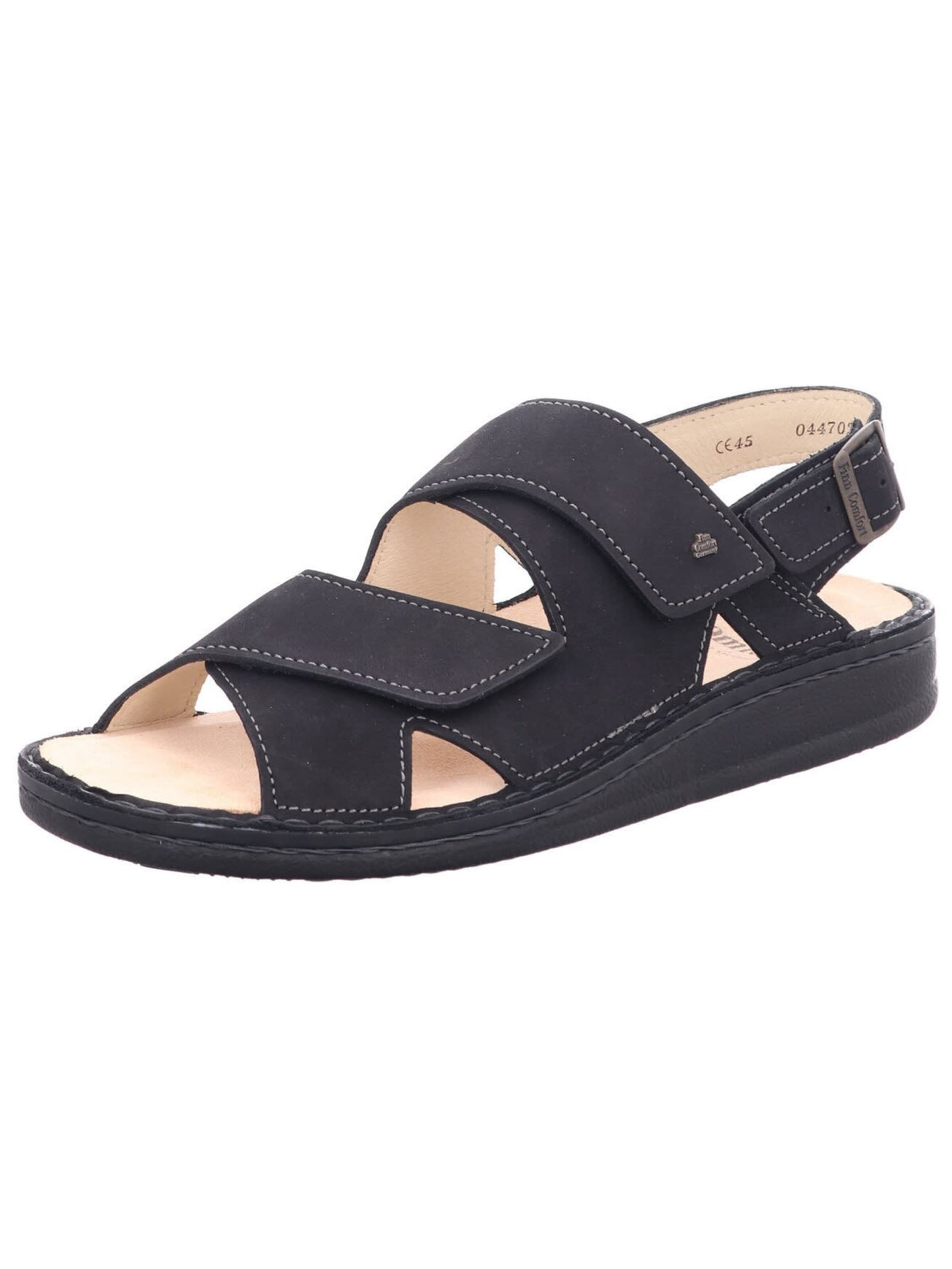 Sandales Finn Comfort en noir : devant
