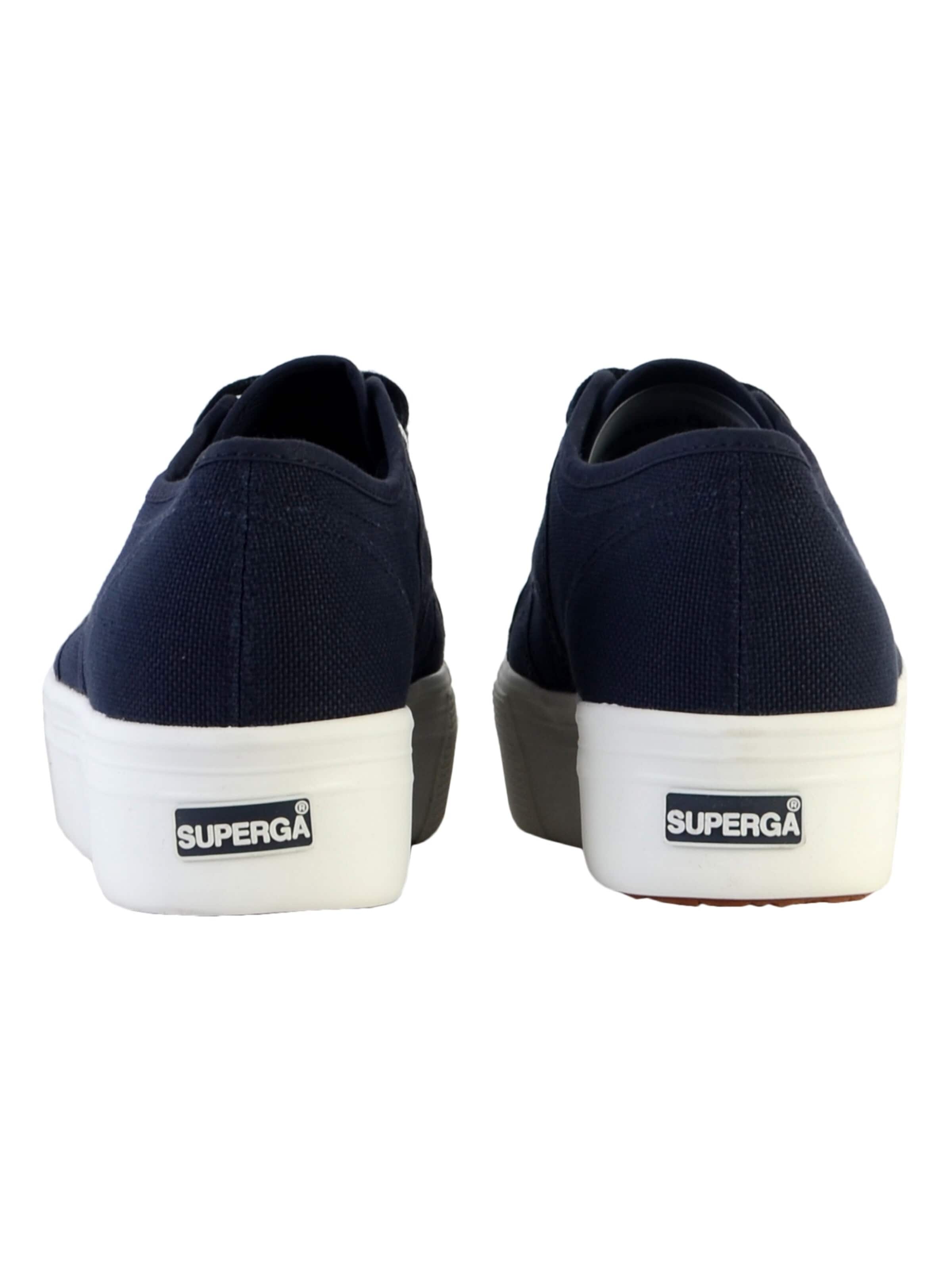 SUPERGA Buty sportowe sznurowane w kolorze niebieski