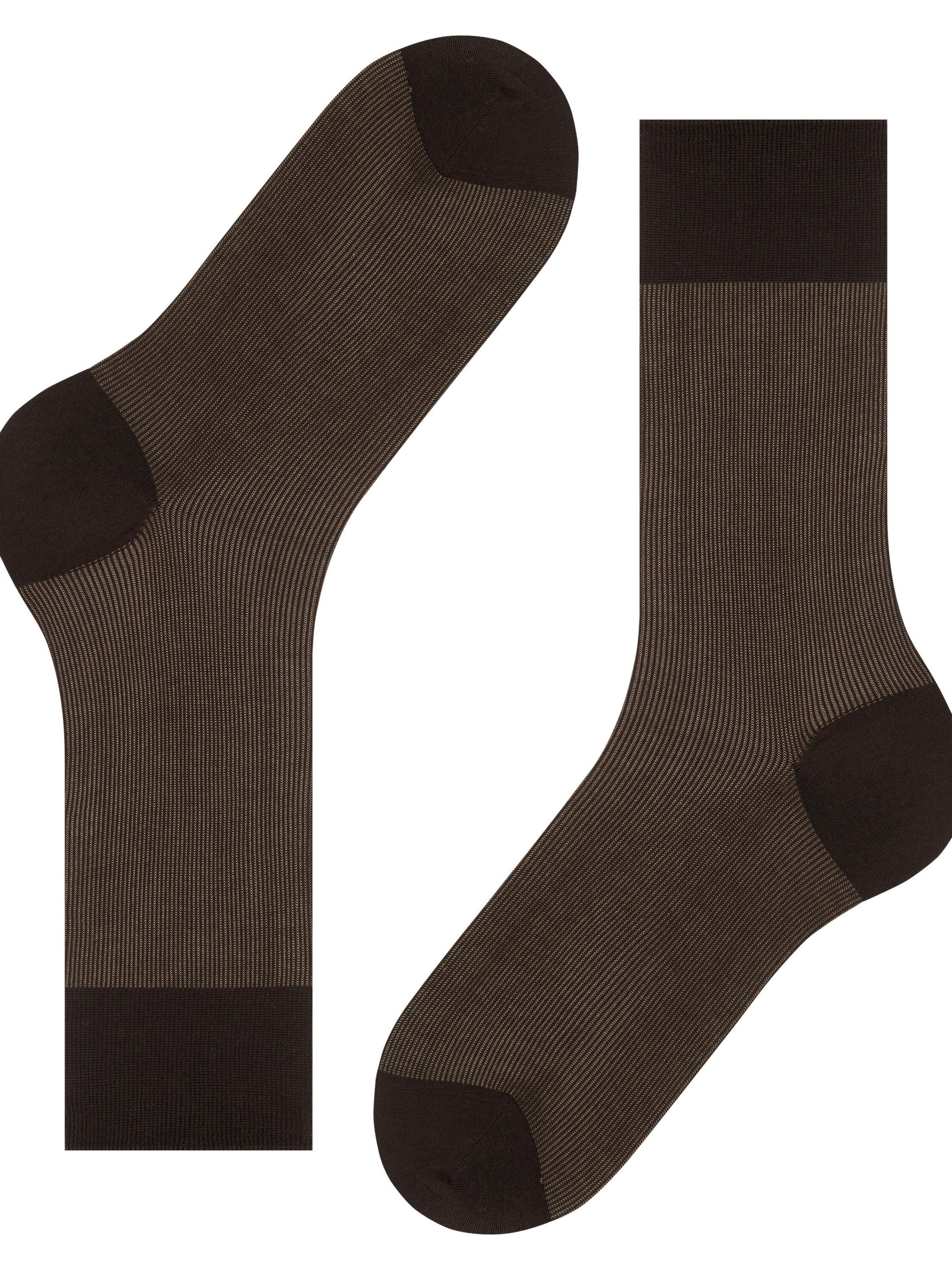 FALKE Socks 'Fine Shadow' in Brown