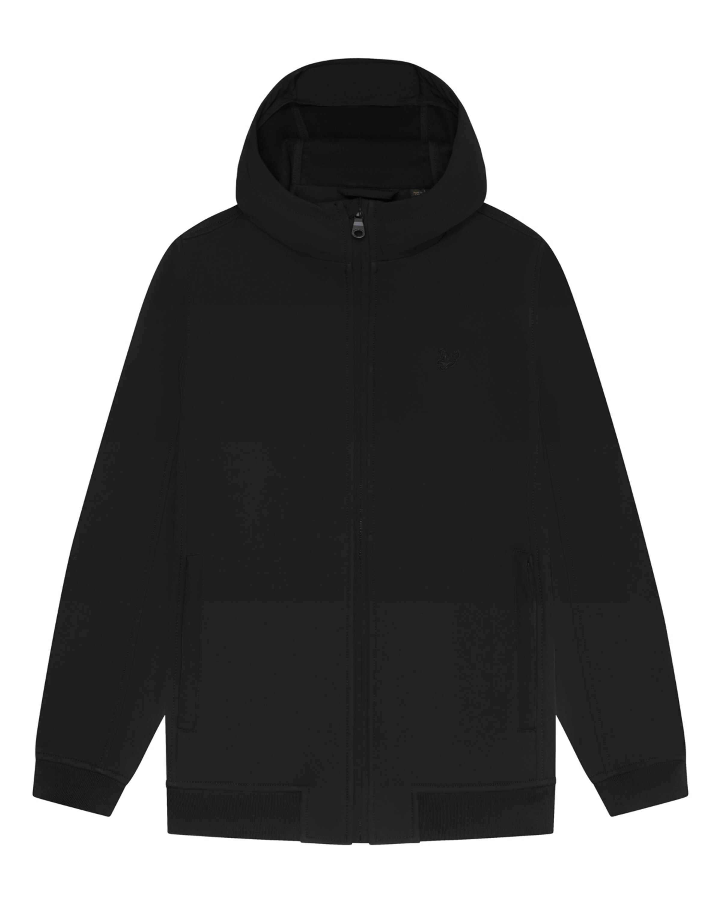 Lyle & Scott Fleecejacke in Schwarz: Vorderseite