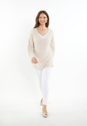 usha WHITE LABEL - Pullover 'Lynnea' em bege