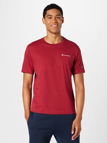 T-Shirt 'Legacy American Classics' Champion Authentic Athletic Apparel en rouge : devant
