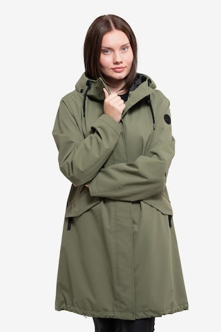 ICEPEAK Winter Coat 'Aachen' in Green: front