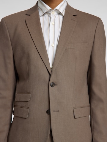 SELECTED HOMME Slim fit Business Blazer 'SLHNEIL' in Brown