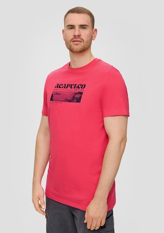 T-Shirt s.Oliver Red Label Big & Tall en rouge : devant