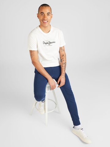 Pepe Jeans Тениска 'CASTLE' в бяло