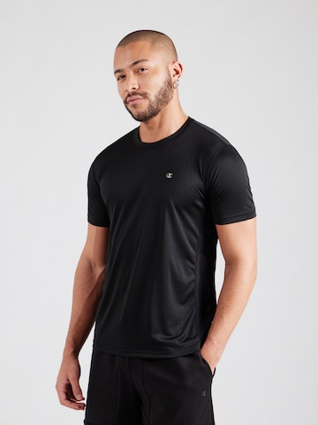 Champion Authentic Athletic Apparel Funkční tričko – černá: přední strana