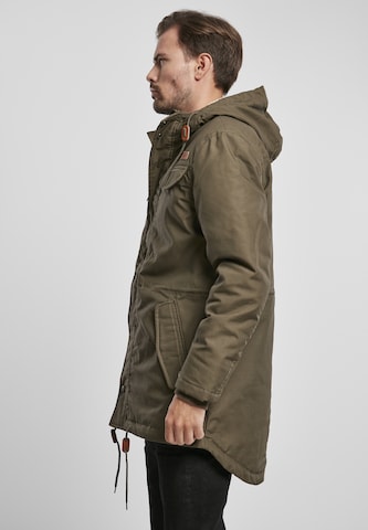 Brandit Between-Seasons Parka 'Marsh Lake' in Green