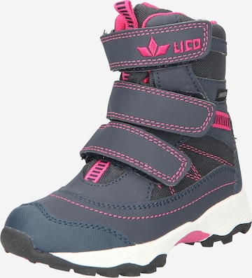 LICO Snow Boots 'Sundsvall' in Blue: front