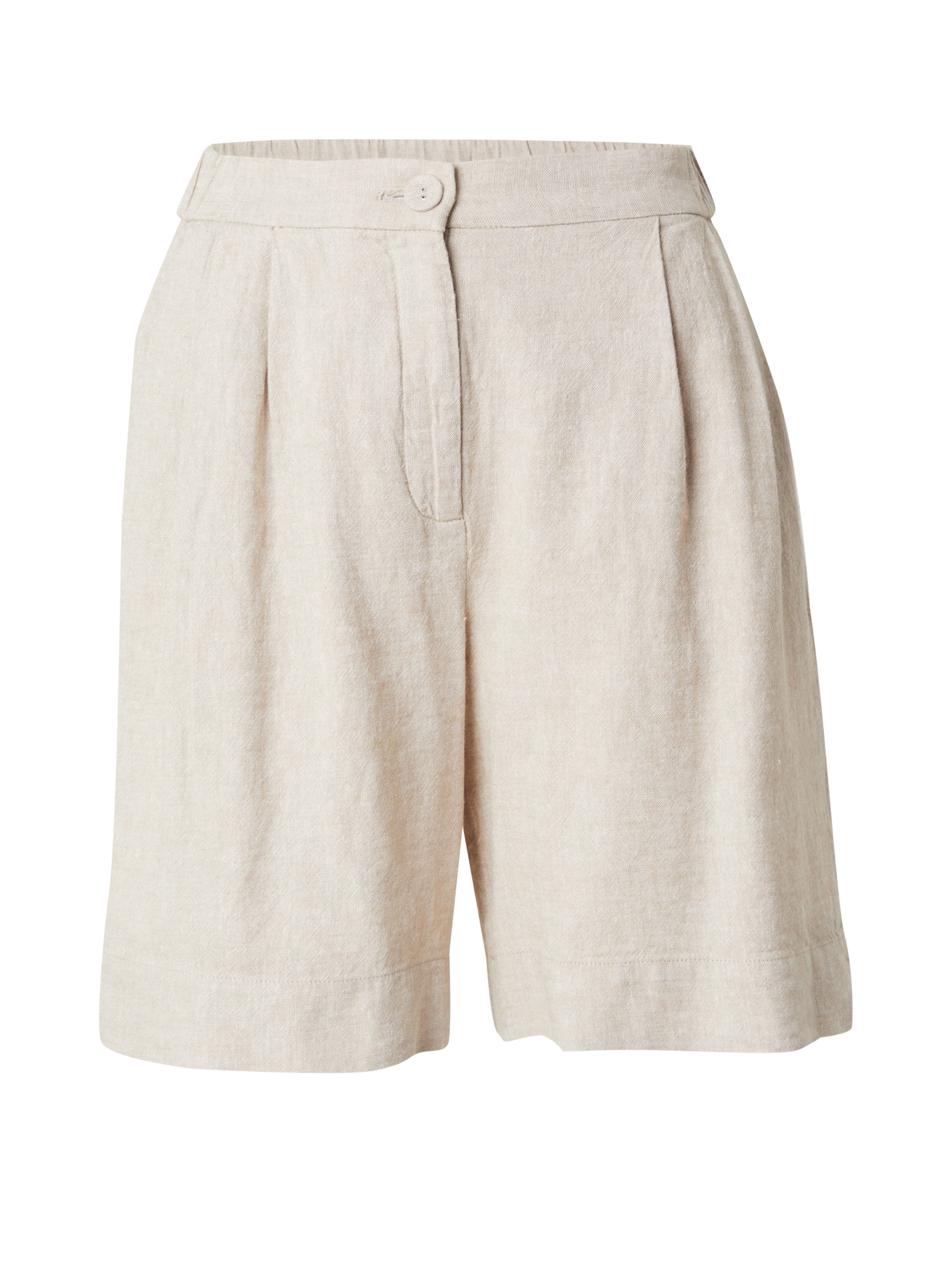 MSCH COPENHAGEN Обычный Брюки со складками 'Pennie Ginia' в Бежевый: спереди