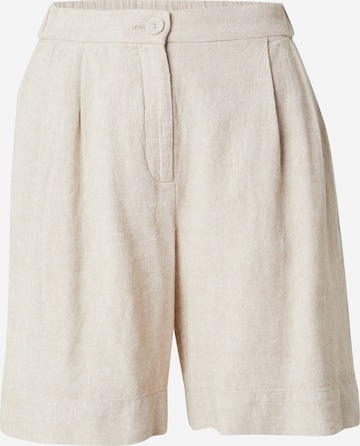 regular Pantaloni con pieghe 'Pennie Ginia' di MSCH COPENHAGEN in beige: frontale