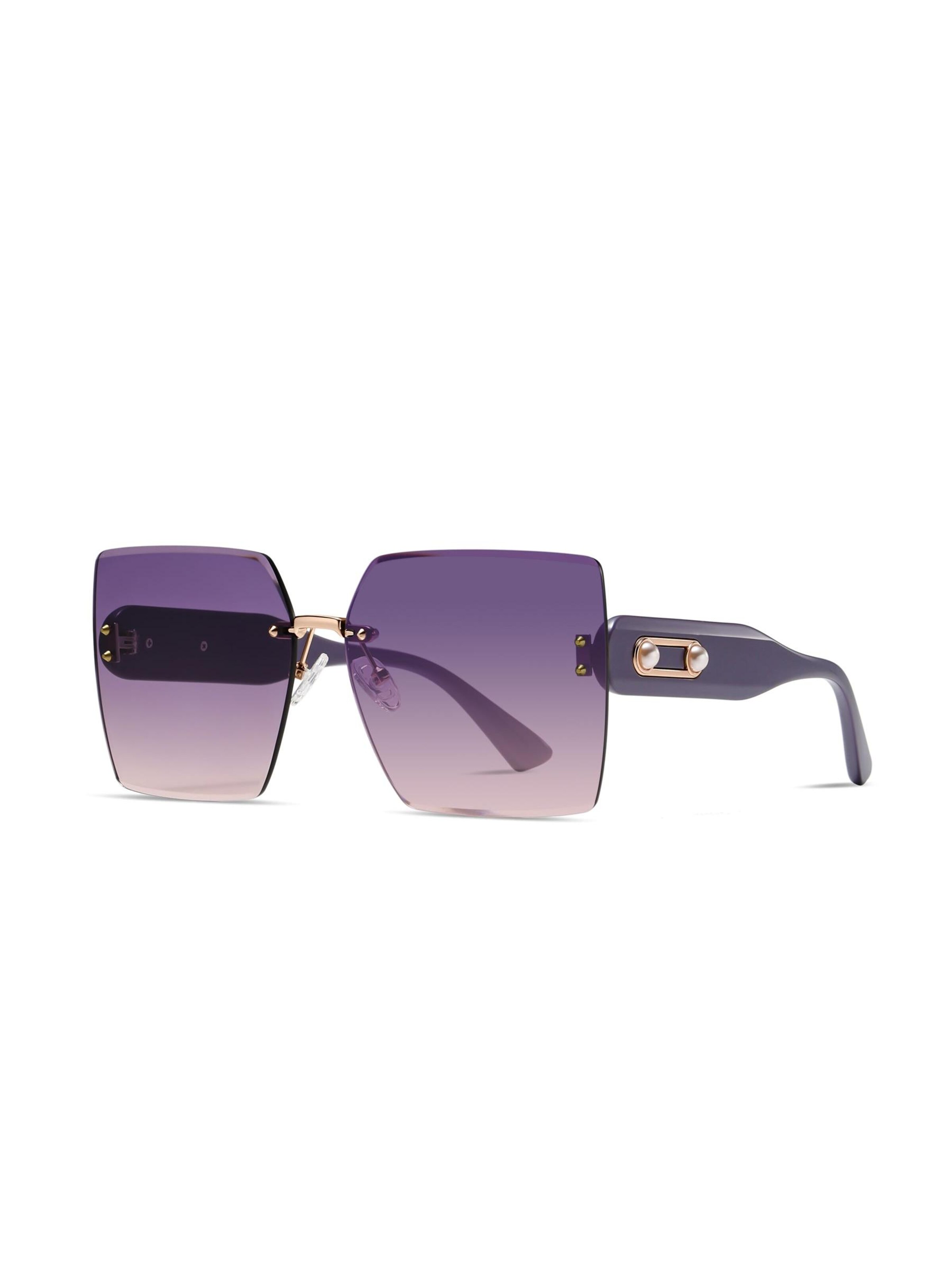 AVANT-GARDE PARIS - Gafas de sol 'Square Ismene' en lila: frente