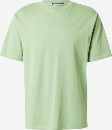 SCOTCH & SODA Shirt 'Seasonal Core' in Groen: voorkant