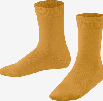 FALKE Socks 'Family' in Yellow: front
