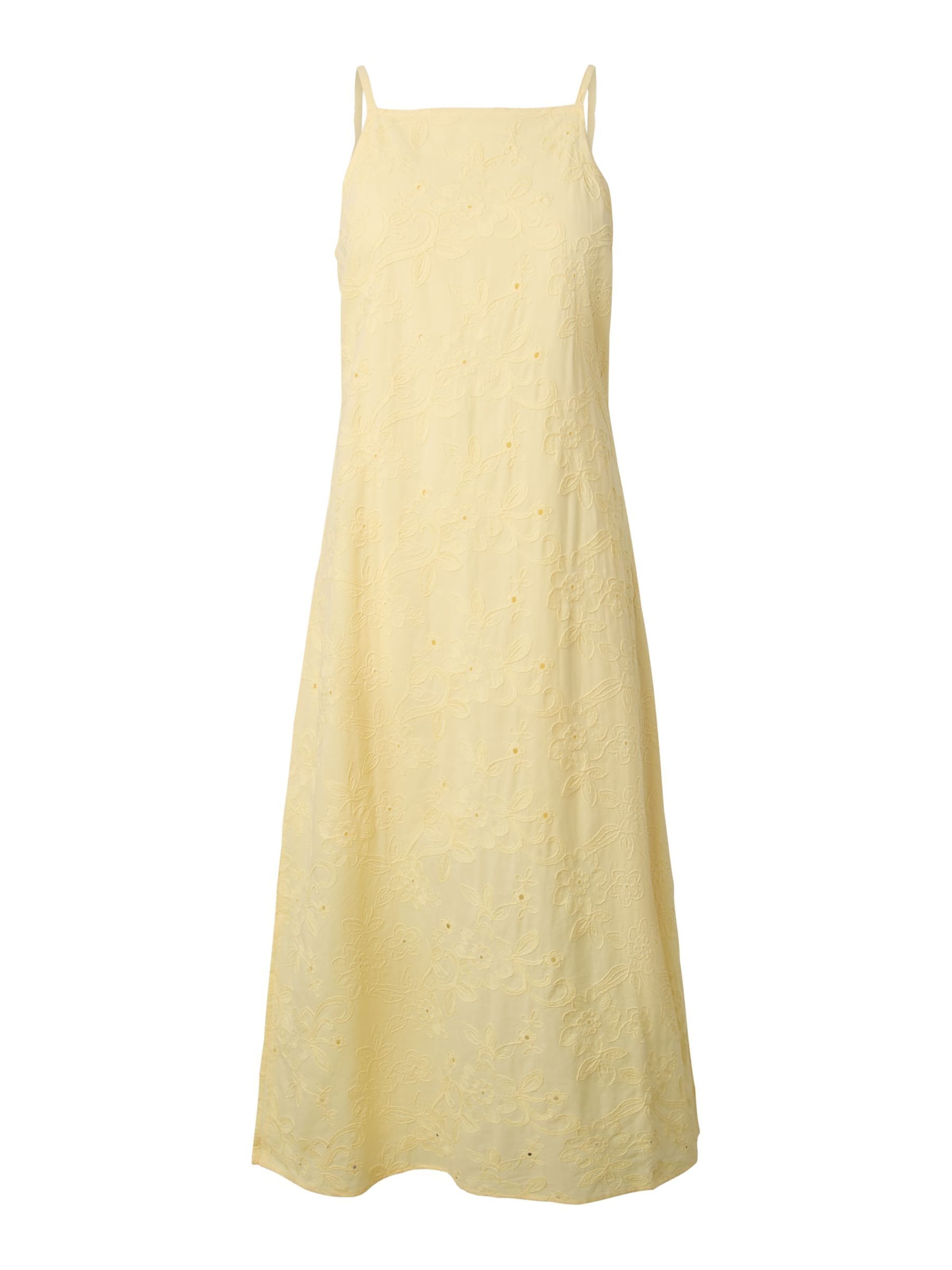 Robe PIECES en jaune : devant