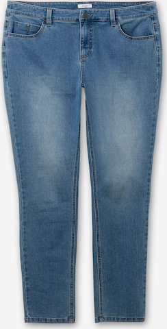 SHEEGO Skinny Jeans in Blauw: voorkant