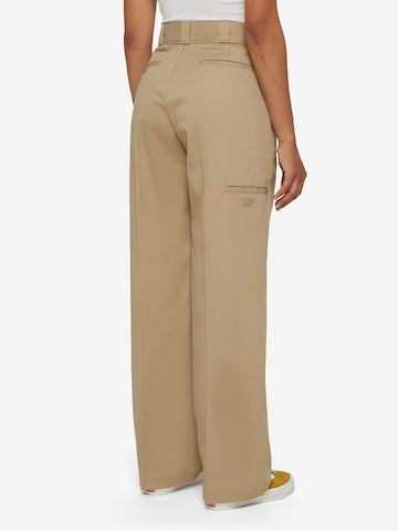 DICKIES Regular Trousers with creases in Beige