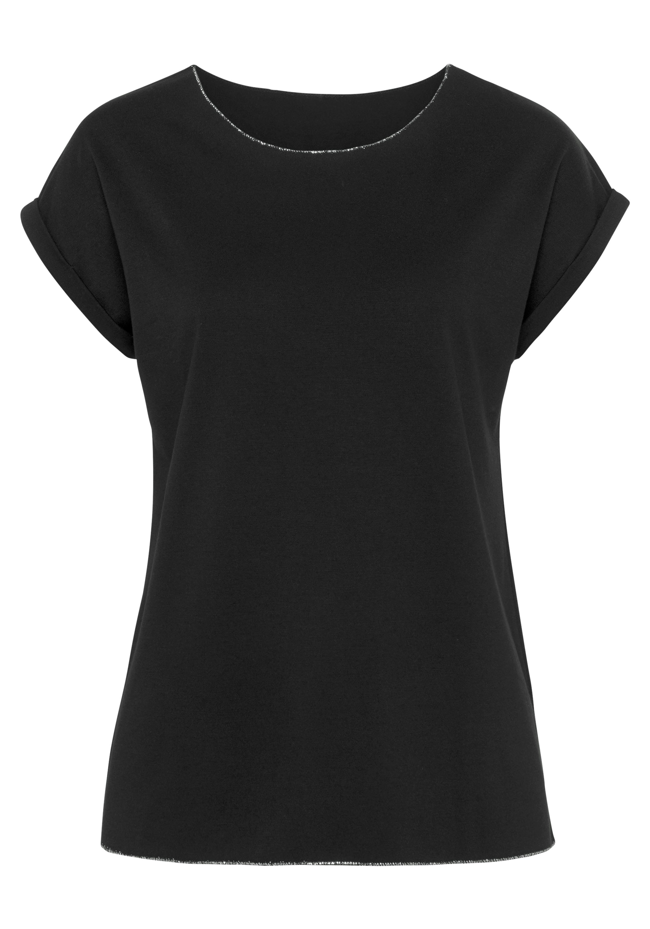 T-shirt LASCANA en noir : devant