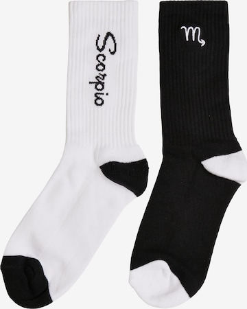 Chaussettes 'Zodiac' Mister Tee en noir : devant