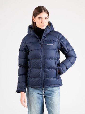 Veste outdoor PEAK PERFORMANCE en bleu : devant