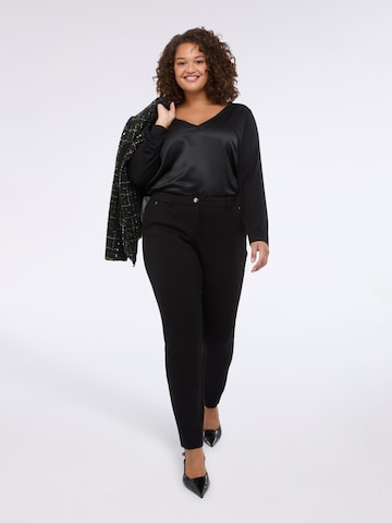 Regular Pantalon Fiorella Rubino en noir